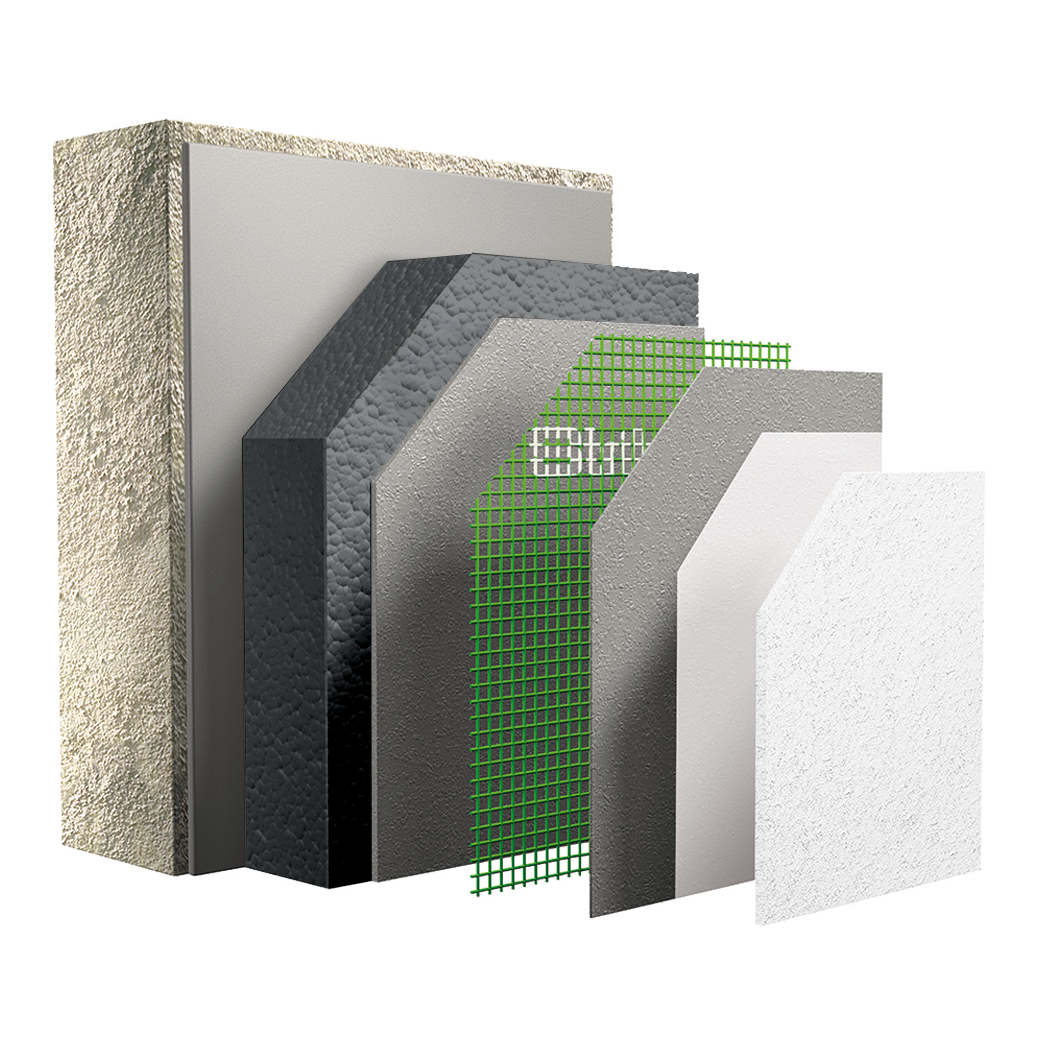 Systeemopbouw Strikotherm gevelisolatiesysteem COMFORT - Siliconenpleister
