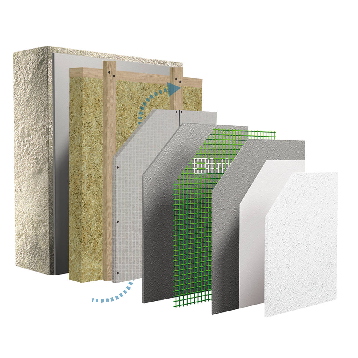Strikotherm OPEN OMNICLAD O² - Kunstharsgebonden sierpleister