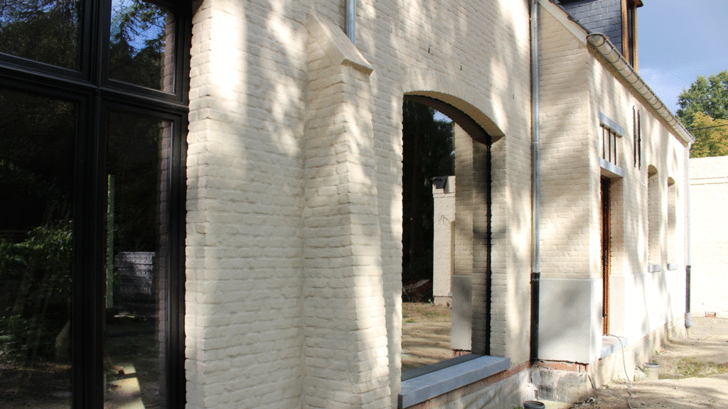 Villa uitgevoerd met chippermortel