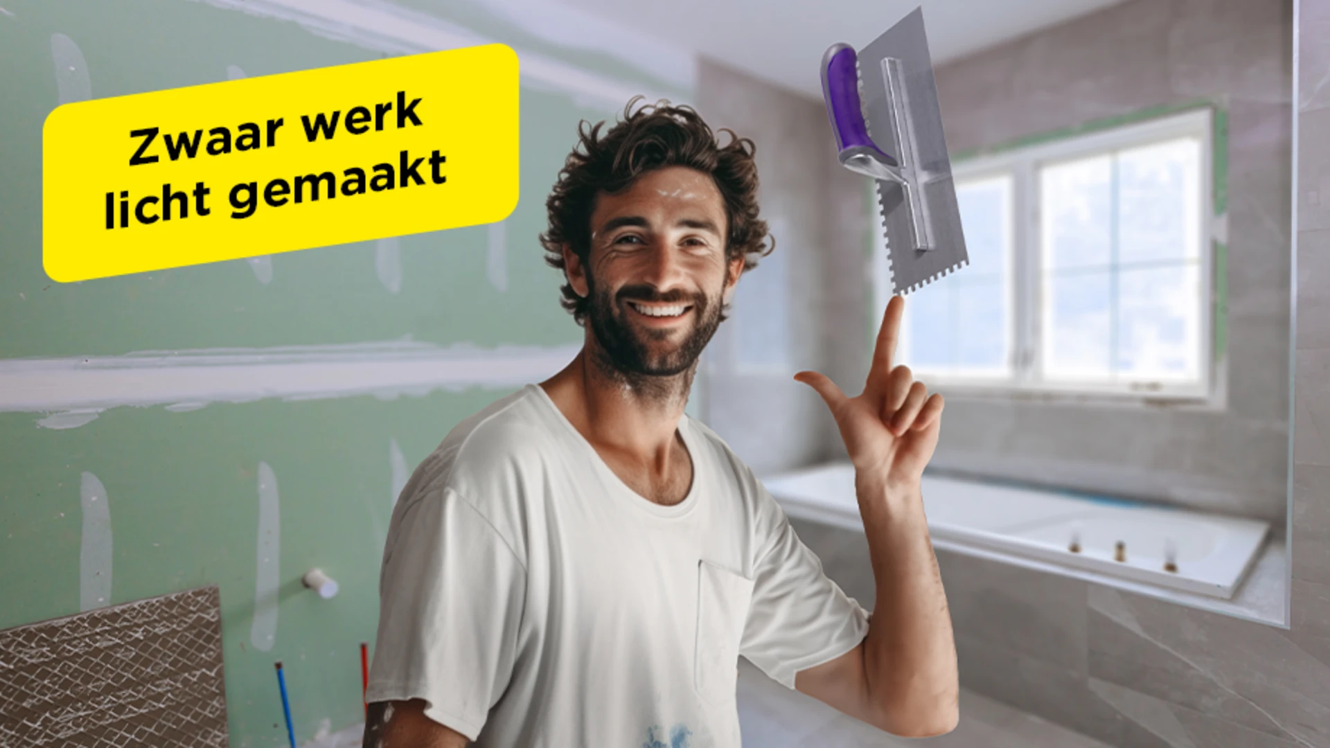 Header - Lichtgewicht tegellijmen DIY