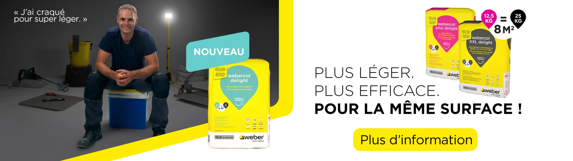 Une gamme complète de colles à carrelage delight