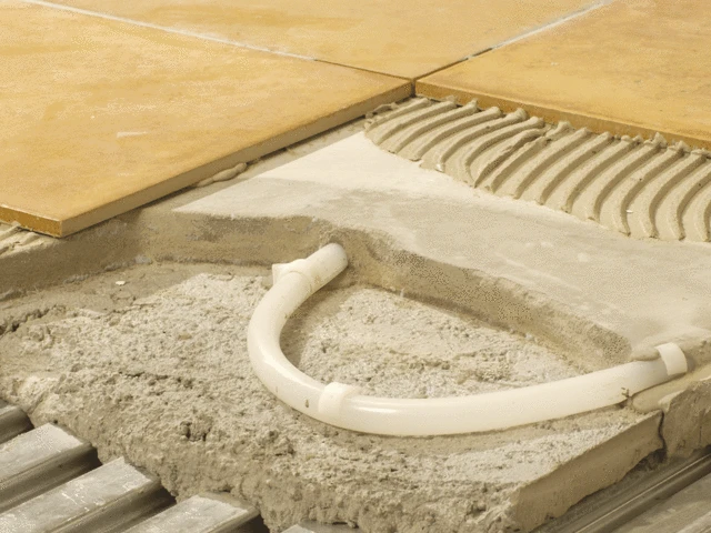 opbouw betegelde vloer met vloerverwarming