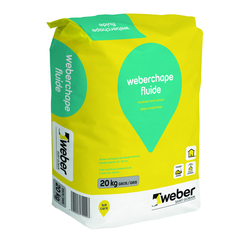 chape fluide en sac